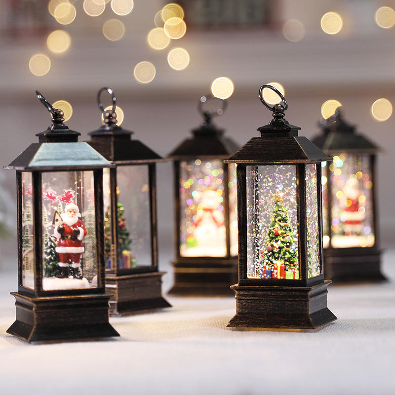 HKM-211667 LED Flame Effect Decorative Oil Lamp for Festive Home Ambiance