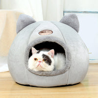 HKM-2116925 Large Fully Enclosed Winter Nest for Cats - Warm and Cold Proof Sofa Design