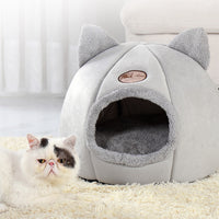HKM-2116925 Large Fully Enclosed Winter Nest for Cats - Warm and Cold Proof Sofa Design