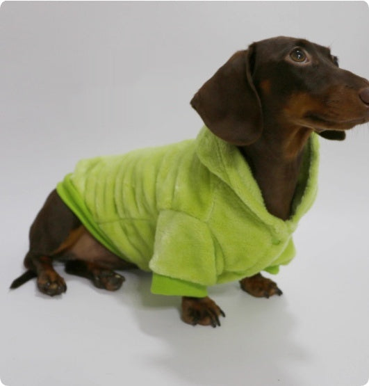 HKM-2118077 Velvet Thermal Hooded Sweatshirt for Pets - Double-sided Transforming Dinosaur Design, Multiple Sizes Available