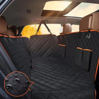 HKM-2118461 Waterproof Oxford Cloth Car Pet Mat for Rear Seats with Double Pockets - 147 x 137 cm