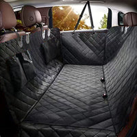 HKM-2118461 Waterproof Oxford Cloth Car Pet Mat for Rear Seats with Double Pockets - 147 x 137 cm