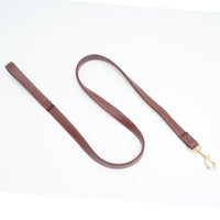 HKM-2119229 Durable PU Leather Pet Traction Belt in Black and Maroon