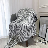 HKM-211987 Nordic Knitted Woollen Acrylic Blanket 130 cm x 170 cm
