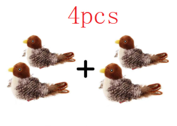 HKM-2120253 Interactive Plush Bird and Mouse Electric Teasing Toy for Cats
