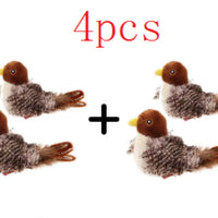 HKM-2120253 Interactive Plush Bird and Mouse Electric Teasing Toy for Cats