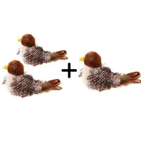 HKM-2120253 Interactive Plush Bird and Mouse Electric Teasing Toy for Cats