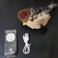 HKM-2120253 Interactive Plush Bird and Mouse Electric Teasing Toy for Cats