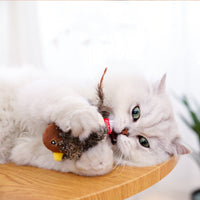 HKM-2120253 Interactive Plush Bird and Mouse Electric Teasing Toy for Cats