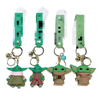 HKM-212051 Creative 3D PVC Cartoon Anime Keychain - Black Knight Star Pendant for Bags