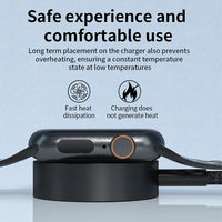HKM-212115 Magnetic Wireless Charger for Apple Watch Series 2-8, Qi Compatible Smartwatch Charger