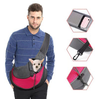 HKM-2121661 Portable Pet Messenger Bag for Small Dogs and Cats - Eco-Friendly with Breathable Mesh & Waterproof Design