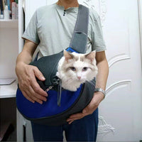 HKM-2121661 Portable Pet Messenger Bag for Small Dogs and Cats - Eco-Friendly with Breathable Mesh & Waterproof Design