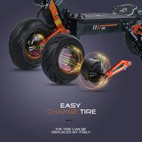 HKM-212243 5000W Dual Motor Electric Scooter, 12-Inch Tires, 60-120km Range, 60-70km/h Speed