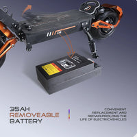 HKM-212243 5000W Dual Motor Electric Scooter, 12-Inch Tires, 60-120km Range, 60-70km/h Speed