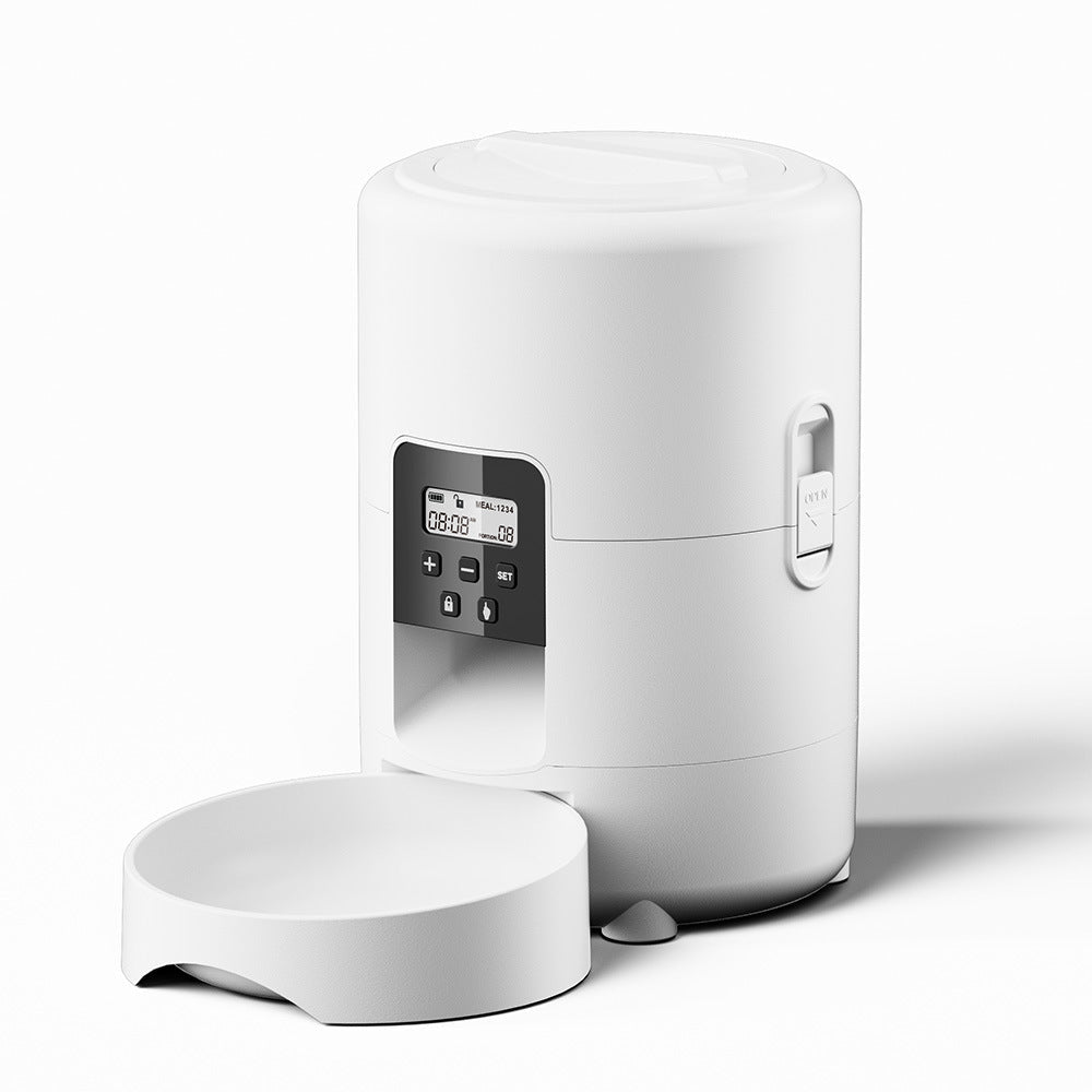 HKM-2123197 2L WiFi Pet Feeder for Dogs and Cats with Timer - White and Black Options