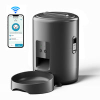 HKM-2123197 2L WiFi Pet Feeder for Dogs and Cats with Timer - White and Black Options