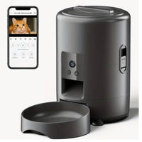 HKM-2123197 2L WiFi Pet Feeder for Dogs and Cats with Timer - White and Black Options