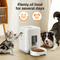 HKM-2123197 2L WiFi Pet Feeder for Dogs and Cats with Timer - White and Black Options