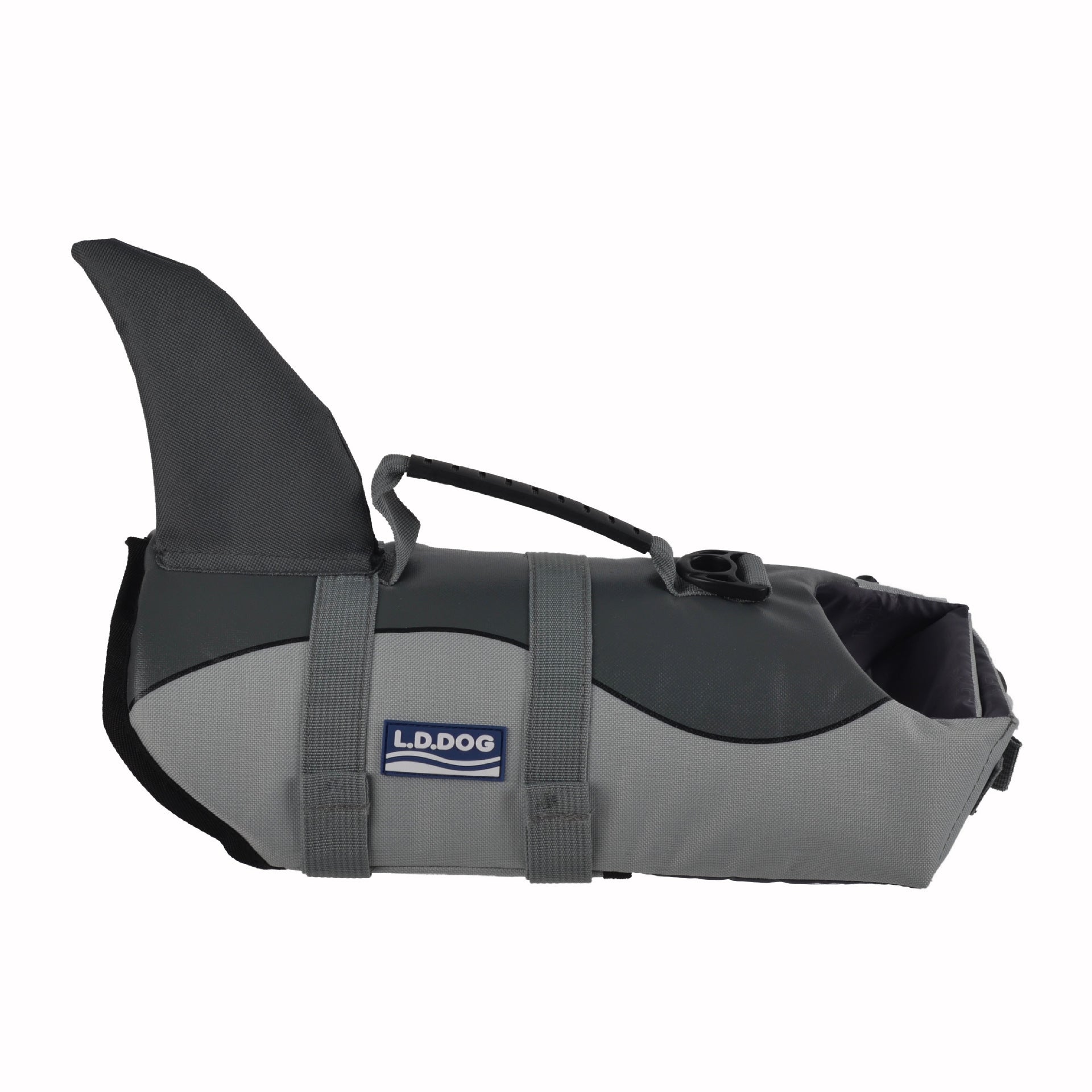 HKM-2123581 Pet Life Jacket for Dogs - Shark and Mermaid Summer Swimming Vest, Lightweight and Quick-Drying Safety Suit