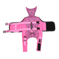 HKM-2123581 Pet Life Jacket for Dogs - Shark and Mermaid Summer Swimming Vest, Lightweight and Quick-Drying Safety Suit