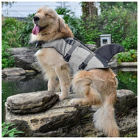 HKM-2123581 Pet Life Jacket for Dogs - Shark and Mermaid Summer Swimming Vest, Lightweight and Quick-Drying Safety Suit