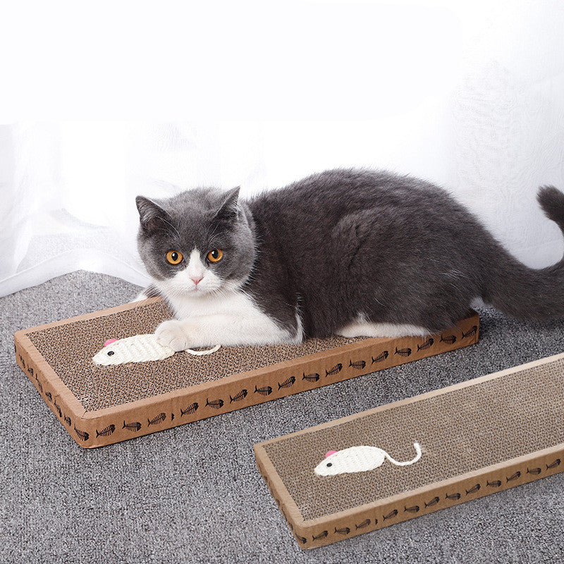 HKM-2125373 Large and Small Sisal Cat Scratching Board - Flat Design for Comfortable Use