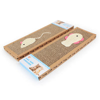 HKM-2125373 Large and Small Sisal Cat Scratching Board - Flat Design for Comfortable Use