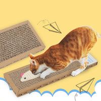 HKM-2125373 Large and Small Sisal Cat Scratching Board - Flat Design for Comfortable Use