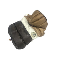 HKM-2125757 Waterproof Hooded Down Padded Jacket for Two-Legged Puppies in Brown, Pink, Navy Blue