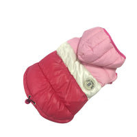 HKM-2125757 Waterproof Hooded Down Padded Jacket for Two-Legged Puppies in Brown, Pink, Navy Blue