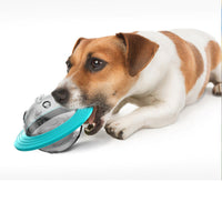 HKM-2126013 Pet Food Educational Toy with Leak-Feeding Function - Perfect for Dogs and Cats, Lake Blue and Yellow