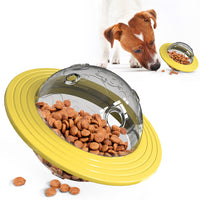 HKM-2126013 Pet Food Educational Toy with Leak-Feeding Function - Perfect for Dogs and Cats, Lake Blue and Yellow