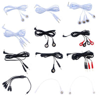 HKM-212755 Electrotherapy Electrode Cables for Massage & Relaxation - 2 or 4 Button Options Available