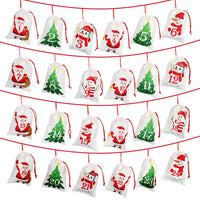HKM-212819 Christmas Hanging Gift Bag - Felt Calendar Design, 11x16cm, OPP Packaged