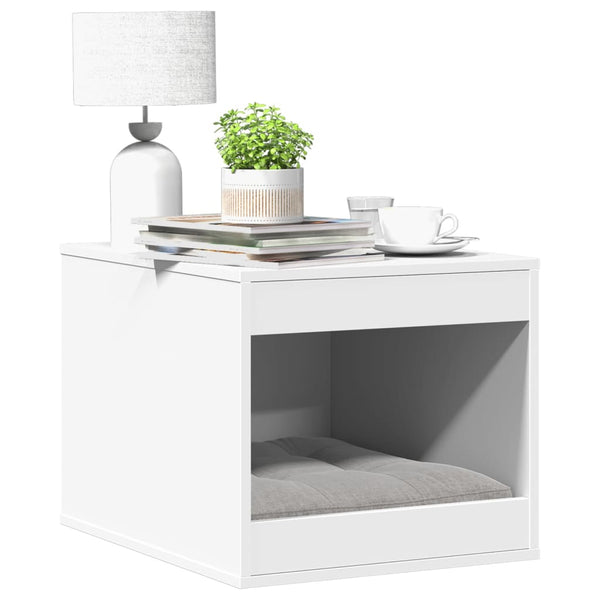 HKM-2128445 Cozy Cat Litter Box in Sonoma Oak Finish with Hidden Design, Engineered Wood, 47x59x42 cm
