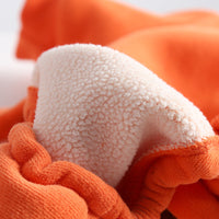 HKM-2129597 Stylish Winter Padded Four-Legged Dog Coat in Orange Cotton