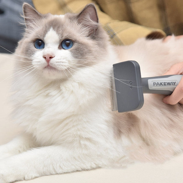 HKM-2130749 Portable Plastic Pet Comb for Cats and Dogs, Ideal for Grooming and De-shedding