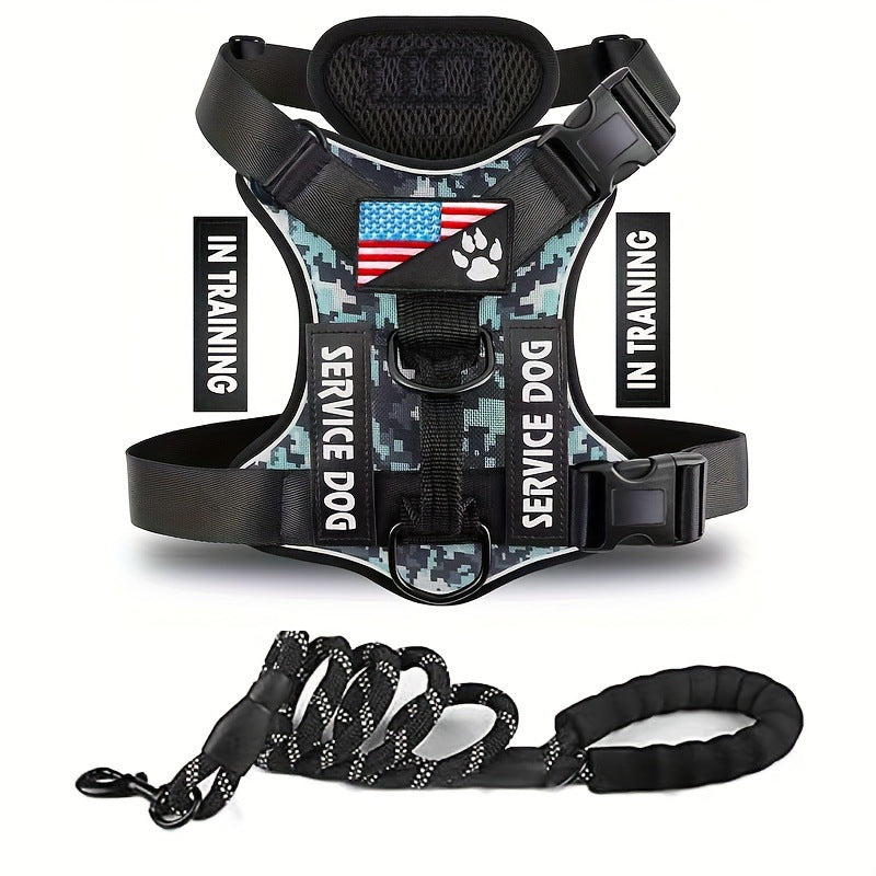 HKM-2132541 Durable Nylon Dog Leash with Chest Strap in Multiple Colors