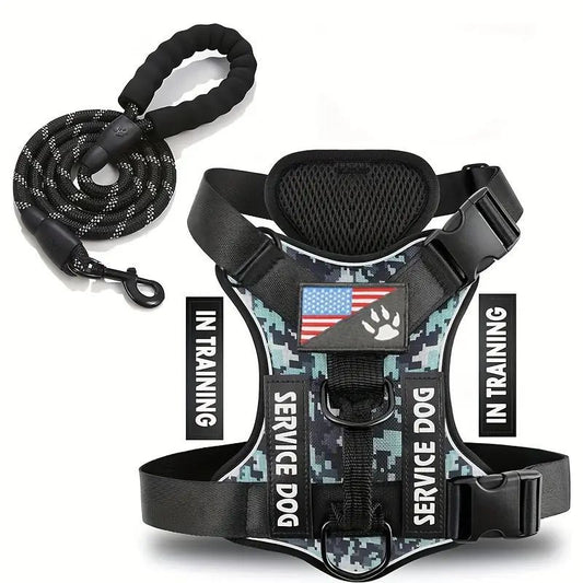HKM-2132541 Durable Nylon Dog Leash with Chest Strap in Multiple Colors