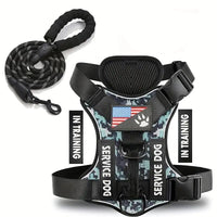 HKM-2132541 Durable Nylon Dog Leash with Chest Strap in Multiple Colors