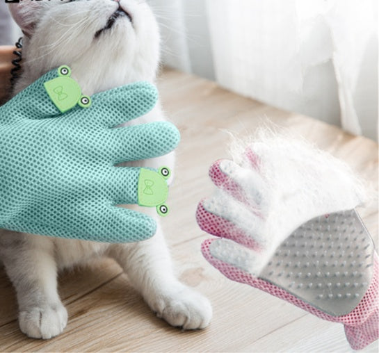 HKM-2132797 Upgraded Pet Hair Removal Brush with Silicone and Composite Mesh for Cats and Dogs