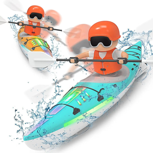 HKM-213331 Paddle Kayak RC Boat for Kids - 2.4G Remote Control, 50M Range, Outdoor Fun