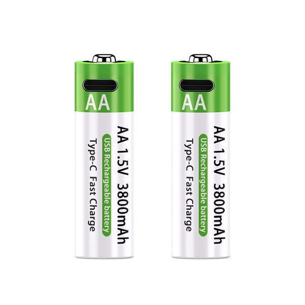 HKM-213395 Rechargeable Lithium AA Battery Pack 15V 3800mAh with Type-C Fast Charge, 1200 Cycles