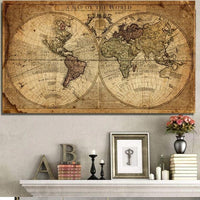 HKM-213459 Canvas Earth Painting for Living Room Decoration - Multiple Sizes Available