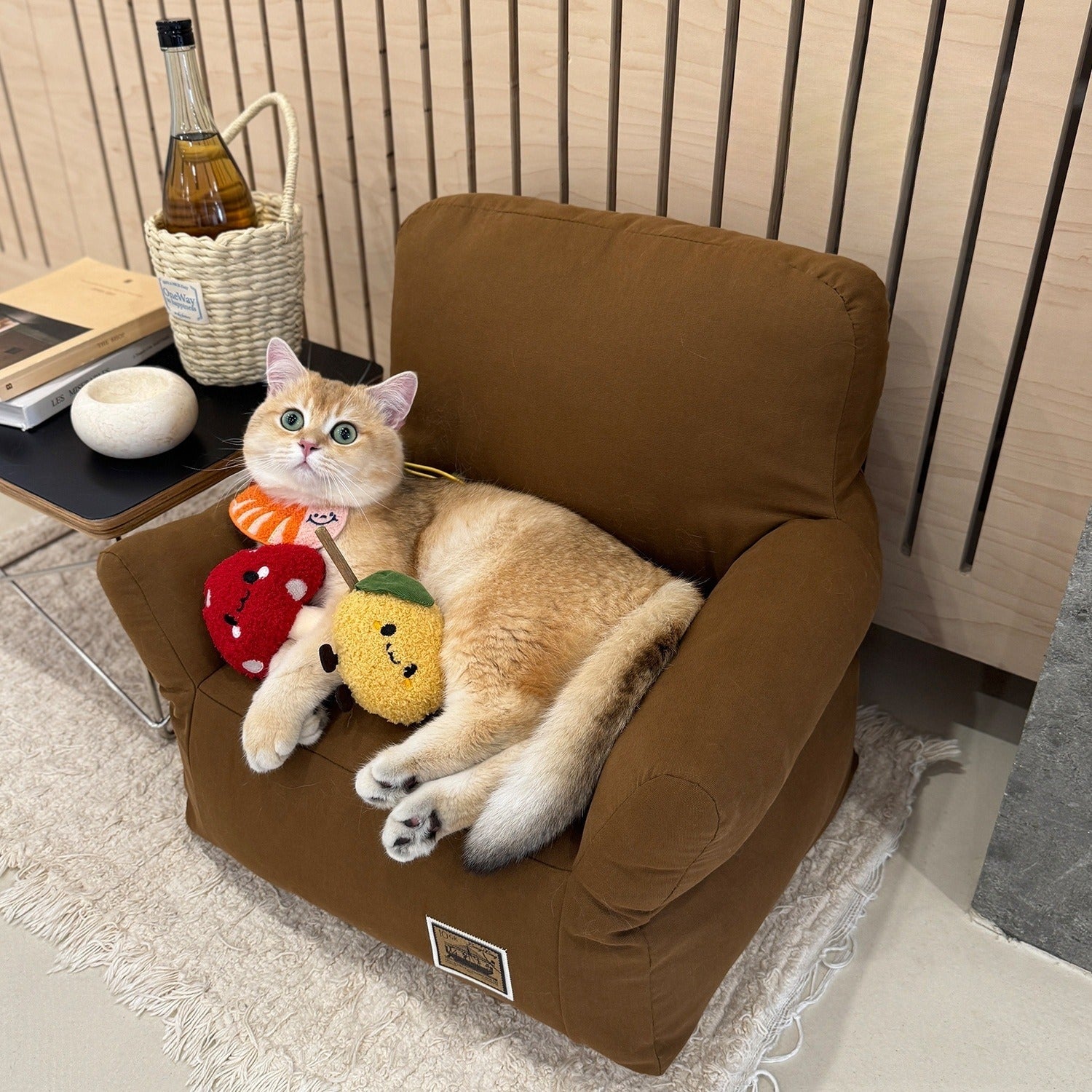 HKM-2134973 Cozy Removable and Washable Small Pet Sofa Bed for Cats and Dogs - Available in Multiple Colors