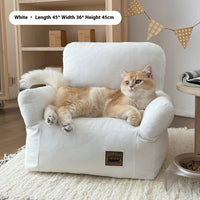 HKM-2134973 Cozy Removable and Washable Small Pet Sofa Bed for Cats and Dogs - Available in Multiple Colors