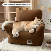 HKM-2134973 Cozy Removable and Washable Small Pet Sofa Bed for Cats and Dogs - Available in Multiple Colors