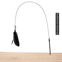 HKM-2135741 Suction Cup Cat Toy with Bell and Feather Wand in Various Colors