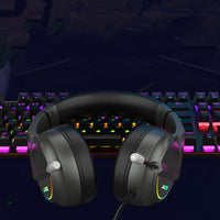 HKM-213715 Wired Gaming Headset with Heavy Bass and Microphone for PC and Multimedia Use